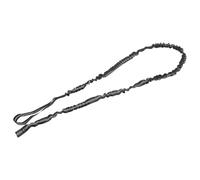 Healvian Cuerda de Remolque Elástica para Bicicleta Infantil Correa de Tracción Resistente de 17 M X 25 CM Color Negro Adecuado para Ciclismo Familiar y Control Seguro en Subidas