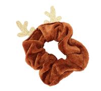 Healvian Cuerdas Elásticas Para El Pelo De Terciopelo De Alce Anillos Navideños Accesorio De Pelo Femenino