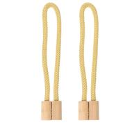 Healvian de Abrazaderas Magnéticas Estilo Europeo Elegante 2 Piezas Fijación sin Herramientas para Cortinas de Poliéster y Madera Dorada para y Oficinas