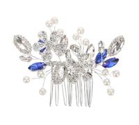 Healvian de Boda con Flores Perlas Falsas Accesorio Lateral Brillante para Novias y Damas de Honor para Peinados Elegantes Bodas y Fiestas