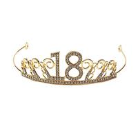 Healvian De Cristal Dorada Para Pasteles De Cumpleaños Decoración Elegante Rhinestones Adorno De Tarta Número Accesorios Para Fiestas y Celebraciones