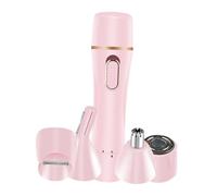 Healvian Depiladora Eléctrica Multifunción 4 1 Para Mujer Usb Recargable, Cortadora De Cejas y Vello Nasal Portátil, Cabezal Desmontable y Preciso Para Uso Facial y Corporal