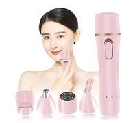 Healvian Depiladora Eléctrica para Mujer Carga Usb, Multifunción y Recortadora de Cejas Portátil de Abs Fácil de Usar y Recargable