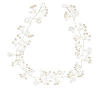 Healvian diadema con cristales de perlas diademas para niños diadema para niñas tocado de boda para novia tocado de novia damas diademas tocado de perlas niña banda de pelo de niña aleación