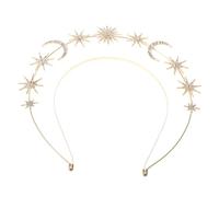 Healvian Diadema Con De Nuestra Señora De Estrellas y Luna Tocado De Fiesta Para Mujeres y Niñas Decoración Cabello De Dama Con Imitación De Gemas
