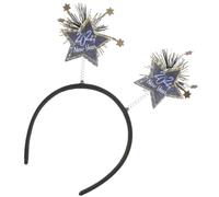 Healvian Diadema De Año Broche De Estrella Aros Cabello De Fiesta Accesorios Para Fotos De Nochevieja Para Celebraciones De Año