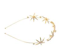 Healvian Diadema de Boda Tiara de Estrellas y Gemas de Imitación para Novias Dama de Honor o Fiesta