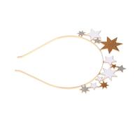 Healvian Diadema de Estrella de Aleación Diadema Brillante para Cinta de Pelo Mujer Tocado de Fiesta para Niñas Boda