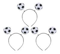 Healvian Diadema de Fútbol para Animar Partido Deportivo, 3 Piezas sin Tejido, Color Azul, Unisex y Adultos, Accesorio Cómodo y Duradero para Competición y Evento de Fútbol