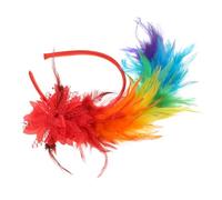 Healvian Diadema De Plumas Para Mujer Tocado De Plumas Vintage Accesorio Cabello Para Fiestas De Disfraces y Eventos Locos Años