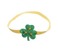 Healvian Diadema Para Festivales Irlandeses Diseño Floral Verde Elástica Para Mujer y Niña Para Celebraciones De San