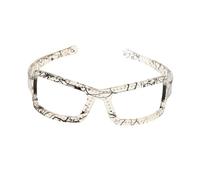 Healvian Diadema para Gafas Finas para Mujer en Diseño Serpiente Café, Material Cómodo Antideslizante, Uso Diario y Fiestas, Banda para Cabello Ajustable Forma de Gafas