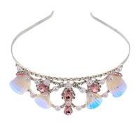 Healvian Diadema Sirena Para Niñas Diadema De Perlas Sintéticas Temática Oceánica Para Disfraces De Princesa y Fiestas De Halloween