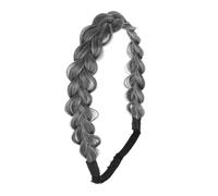 Healvian Diadema Trenzada Ajustable De Hebras Sintéticas Con Trenza Espina De Pescado Accesorio De Moda Versátil y Cómodo Para Mujeres Uso Diario