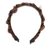 Healvian Diadema Trenzada de Espina de Pescado Diseño Antideslizante para Mujer Accesorio de Resina y Seda para Fiestas y Uso Diario