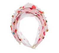 Healvian Diademas Anchas de Material de Poliéster para Mujer Diademas con Diseño Anudado Conjunto de Diadema para El Día de San Valentín
