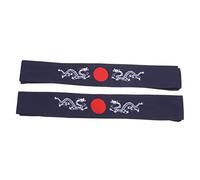 Healvian Diademas Japonesas Bushido Para Ejercicios y Peinado, 2 Unidades, Diseño De Dragón Azul, Talla Única, Ideales Para Deportes y Actividades Físicas