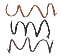 Healvian Diademas Trenzadas de Cuero 3 Piezas Negro, Café Claro y Oscuro, Bandas Cabello Mujer, Soporte para Coleta, Accesorios para Peinados Casuales y Fiestas