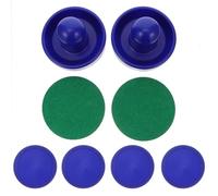 Healvian Discos y Empujadores de Hockey de Aire 76Mm en ABS Kit de Accesorios para Mesa de Air Hockey Color Azul Repuestos para Juego de Arcade en Sala de Juegos