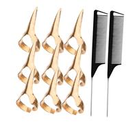 Healvian Distribuir Peines De Anillo Para Peinar El Cabello Herramientas Raya Del Cabello Anillos Raya Del Para Separar El