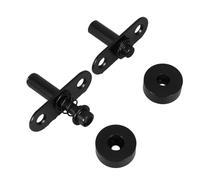 Healvian Eje Pivotante Negro Resorte Ajustable para Divisores de Ambientes, Bisagra Resistente para Mamparas Plegables y Puertas Corredizas, Hardware Industrial para Instalación Rápida