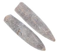 Healvian Ejemplares Naturales de Belemnita 5-6 Cm, Fósiles Auténticos para Educación Científica, Material Docente y Decoración Paleontológica, Set de 2 Piezas para Geología y