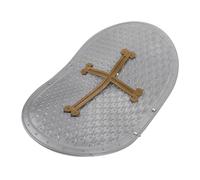 Healvian Escudo de Armadura Infantil Juguetes Suministros para la Fiesta pequeño Escudo portátil Escudo Falso realizando Apoyo de Escudo Verdadero Escudo el plastico Grey