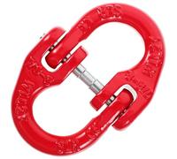 Healvian Eslabón de Acero de 2 Toneladas para Cadena de Seguridad, Enlace de Conexión y Acoplamiento Mecánico, Conector Doble para Grúa y Cabrestante, Accesorio Industrial Estilo Aleatorio