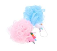 Healvian Esponjas de Unicornio para Niños 2 Piezas, Red de Burbujas Secado Rápido, Limpiador de Piel Adecuado para Baño Infantil
