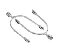 Healvian Espuelas de Acero Inoxidable con Bola Rodante, Accesorio para Montar a Caballo, Espuela Inglesa Ajustable para Botas Hombre, Equipo Ecuestre para Equitación y Exhibición