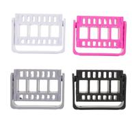 Healvian Estuche expositor para 4 brocas de manicura - 16 brocas para manicura y decoración de uñas - Organizador para cabezales de pulido - Accesorios para salón de