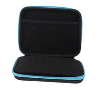 Healvian Estuche Portátil para Almacenar Aceites Esenciales y Esmaltes De Uñas 63 Compartimentos 1-3 Ml Resistente Poliéster Azul para Viaje Asa y Cierre Cremallera
