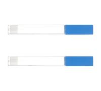 Healvian Estuche Protector Transparente para Corporal de Vidrio, Tubo de Almacenamiento de 2 Piezas Resistente para Termómetros Orales y Agujas, Soporte Portátil para Uso y Clínica