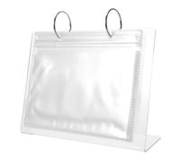 Healvian Expositor Esmaltes Uñas Libro Guardar Postizas Tablero Colorear Placa Exhibir Fotos Multifuncional