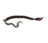 Healvian Extensión Coleta Trenzada Sintética con Cuerda para Mujer Postizo de Resistente Altas Temperaturas para Fiestas Cosplay y Uso Diario