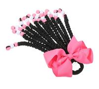 Healvian Extensión de Cabello de Coleta Trenzada Sintética con Cuentas, Color 2, Peluca Postiza para Niñas, Accesorio para Peinados de Cosplay y Fiestas, Fácil de Usar, Enredos