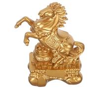Healvian Figura Decorativa de Caballo de Mesa en PVC para Oficina y Sala Escultura Feng Shui Año Chino 2026 Adorno del Zodíaco Símbolo de Riqueza y Buena Suerte