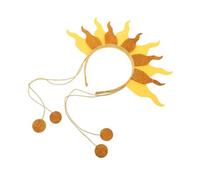 Healvian Flame Headband Con Cadenas De Perlas Brillantes Accesorio Luminoso Para Fiesta Y Festival Diadema Para Adultos Para Halloween Y Celebraciones Familiares