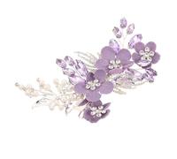 Healvian Flower Rhinestone Bridal Hair Clip Faux Pearl Crystal Wedding Hair Accessories For Women Bridesmaid Elegant And Comfortable Design