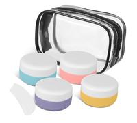 Healvian Frascos Dispensadores de Viaje Prueba de Fugas Portátiles para Artículos de Aseo Cuidado Piel Loción de Viaje para Maquillaje Pasta de Dientes