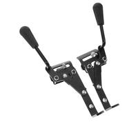 Healvian Freno para Silla de Ruedas de Montaje Lateral Conjunto de Bloqueo de Rueda Resistente Repuesto de Freno para Silla para Uso Interiores y Exteriores