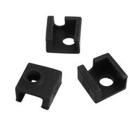 Healvian Funda de Silicona Adiabática para Bloque de Calor de Aluminio Mk7/8/9 3 Piezas Negras Cubierta Protectora Resistente al Calor para Accesorios Compatibles Impresoras 3D