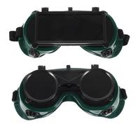 Healvian Gafas de Seguridad para Soldador Lentes Antiarañazos y Antiviento, 2 Unidades, Protección Ocular Completa para Soldadores en Talleres y Obra Varios estilos