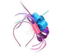 Healvian Gasa Penacho Aro De Pelo Velo De Malla Diadema Penacho Tocado Malla Tocados Gasa Decoración Del Cabello Banquete Aro De Pelo Fascinator Diademas Para El Cabello Niñas Accesorios