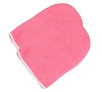Healvian Guantes De Cera De Parafina Para Manos,Guantes De Parafina Para Tratamientos De Cera En Spas,Manoplas Aislantes De Tela Roja Para Tratamientos Hidratantes En Spa O Uso Profesional