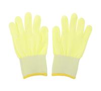 Healvian Guantes de Trabajo Antiestáticos y Resistentes para Aplicación de Láminas de Vinilo en Vehículos, Material Microfibra Amarillo, Ideales para Jardinería y Accesorios de Coche