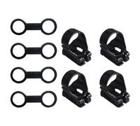 Healvian Hebillas para Snorkel y Abrazaderas para Máscara de Esnórquel, Accesorios de Silicona Duraderos para Buceo y Deportes Acuáticos, Juego de 8 Piezas