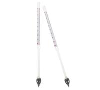 Healvian Hidrómetro de Vidrio para Medición de Densidad 10-20 y Concentración 0-70 Pack 2 Unidades Medidor Manual de Líquidos Alcoholímetro y Báscula para Jarabe de Arce Uso