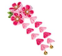 Healvian Horquilla Borla de Flores Estilo Chino Antiguo Accesorio Seguro y Cómodo para Niñas para Hanfu en Ocasiones Obsequios