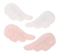 Healvian Horquillas para Niña Alas de Ángel de Peluche y Metal, 2 Pares para Decoración del Cabello en Bodas y Fiestas, Accesorios Creativos y Elegantes para Mujer